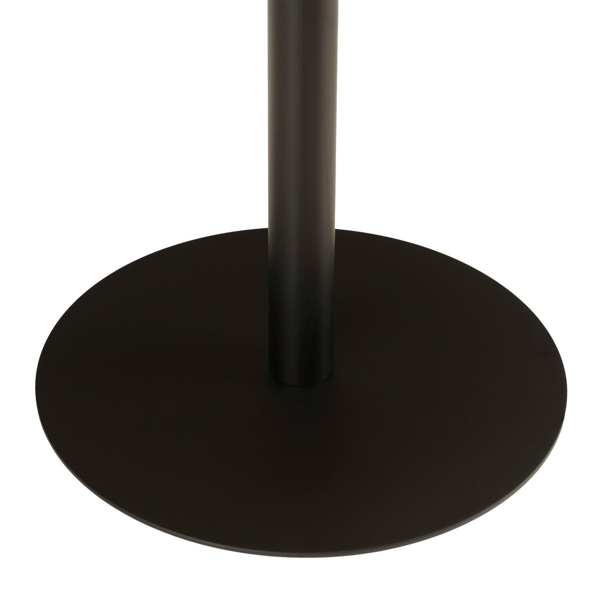 Table d'appoint ronde en bois couleur naturelle pied noir CASTILLE bois naturel, PIER IMPORT