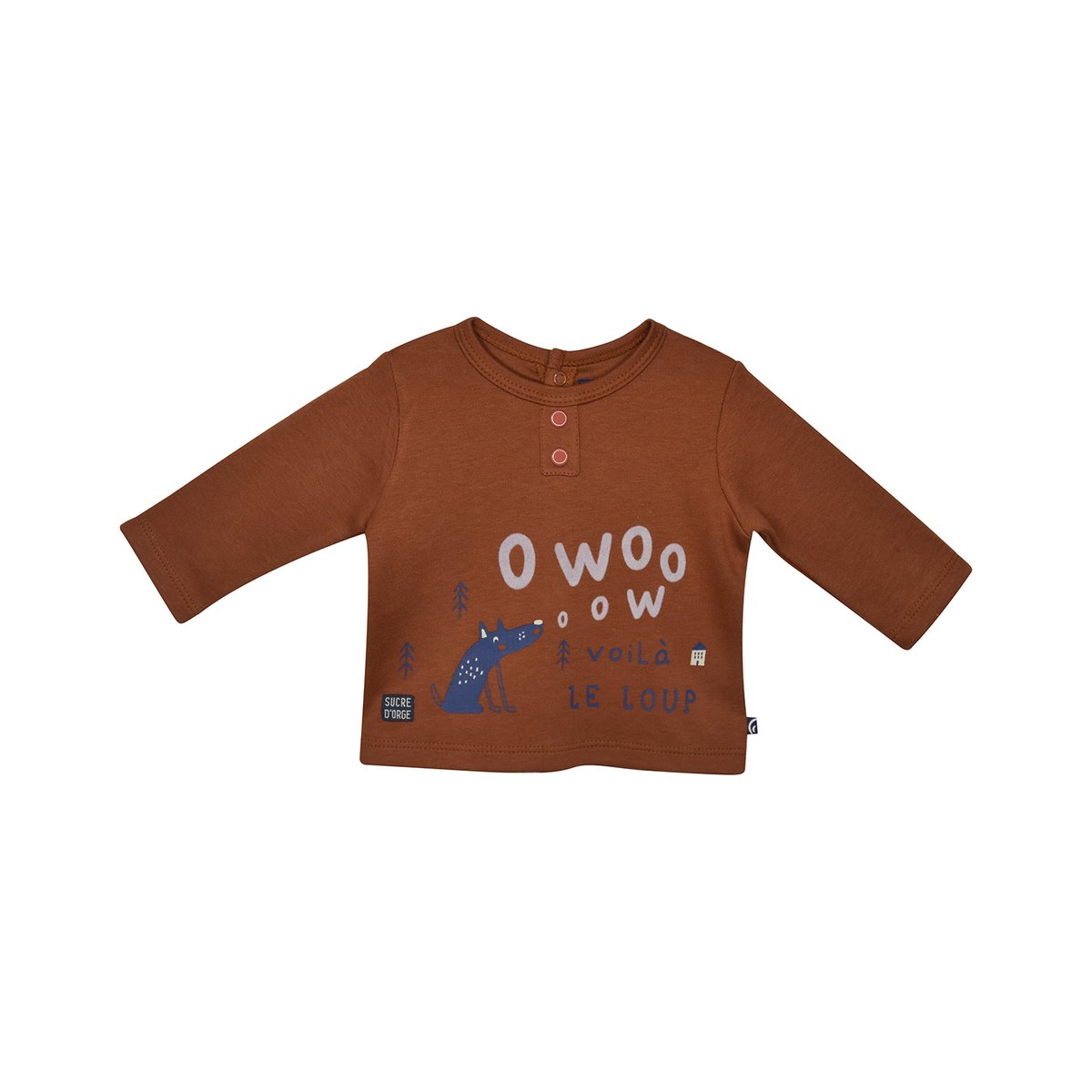 T-shirt + pantalon naissance frantz orange, SUCRE D'ORGE