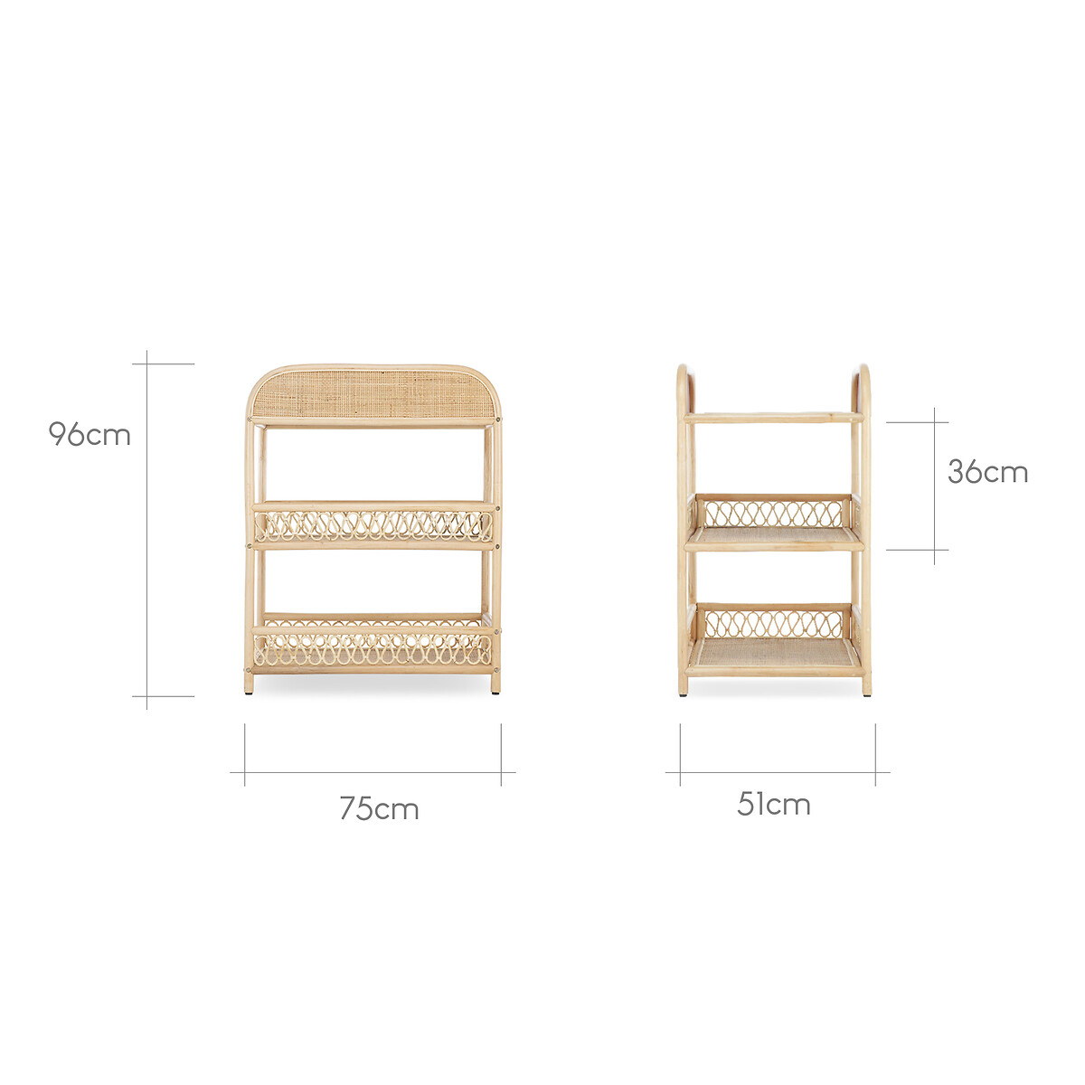 Aria Rattan Changer beige, CUDDLECO