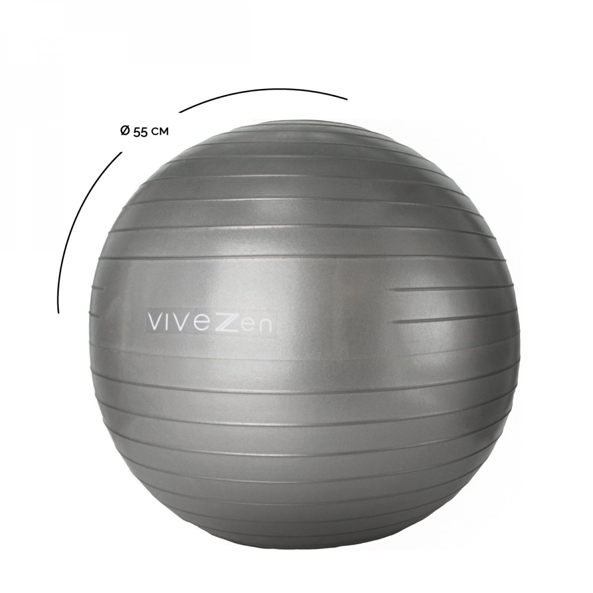 Ballon de yoga gris, VIVEZEN