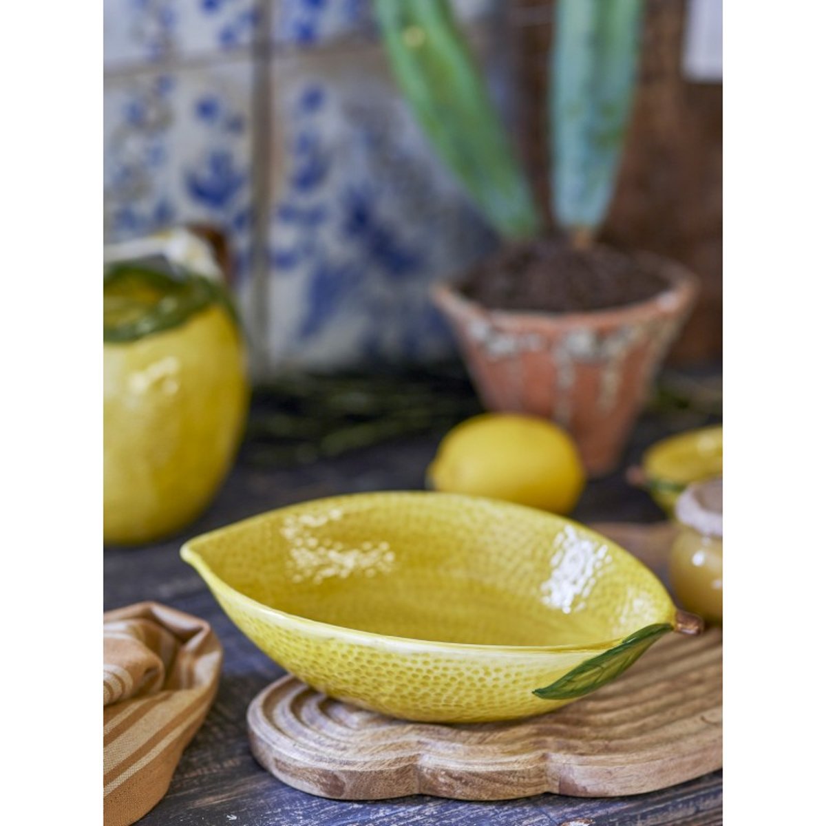 Bol grès citron LIMONE jaune, BLOOMINGVILLE