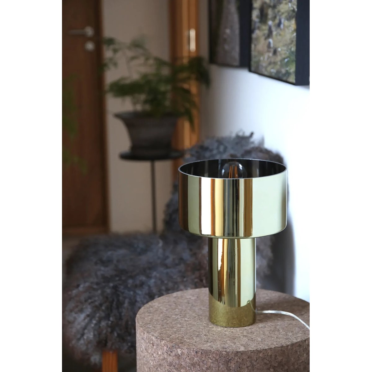 Lampe de table verre CORIN or, MARKSLOJD