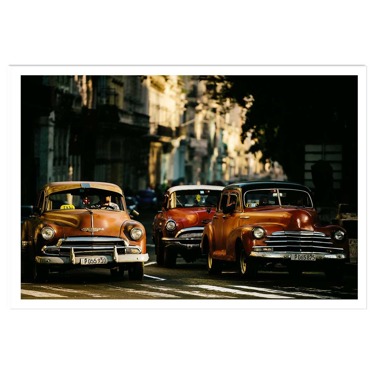 Affiche vintage taxi affiche seule, HEXOA