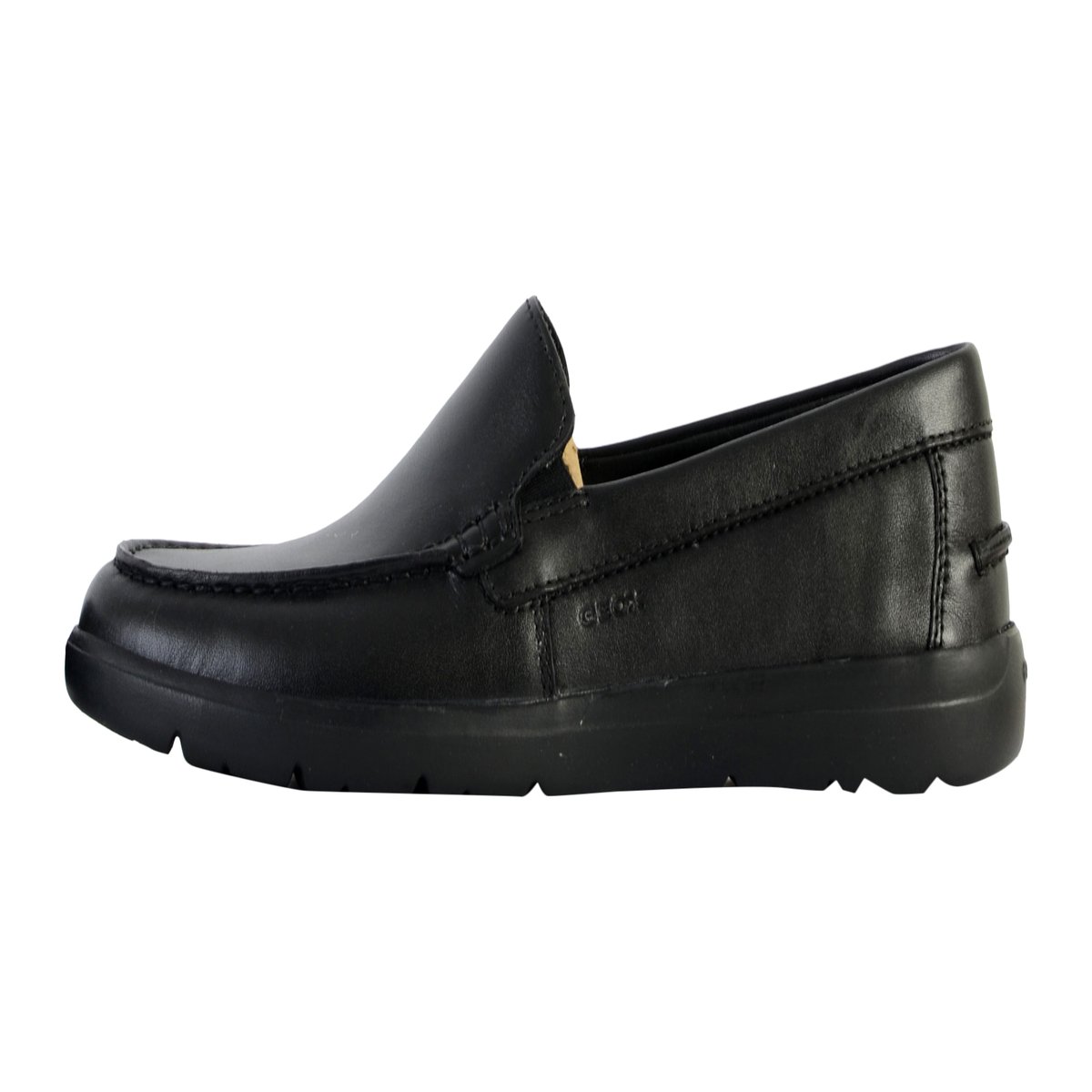 Mocassins Cuir Leitan noir, GEOX
