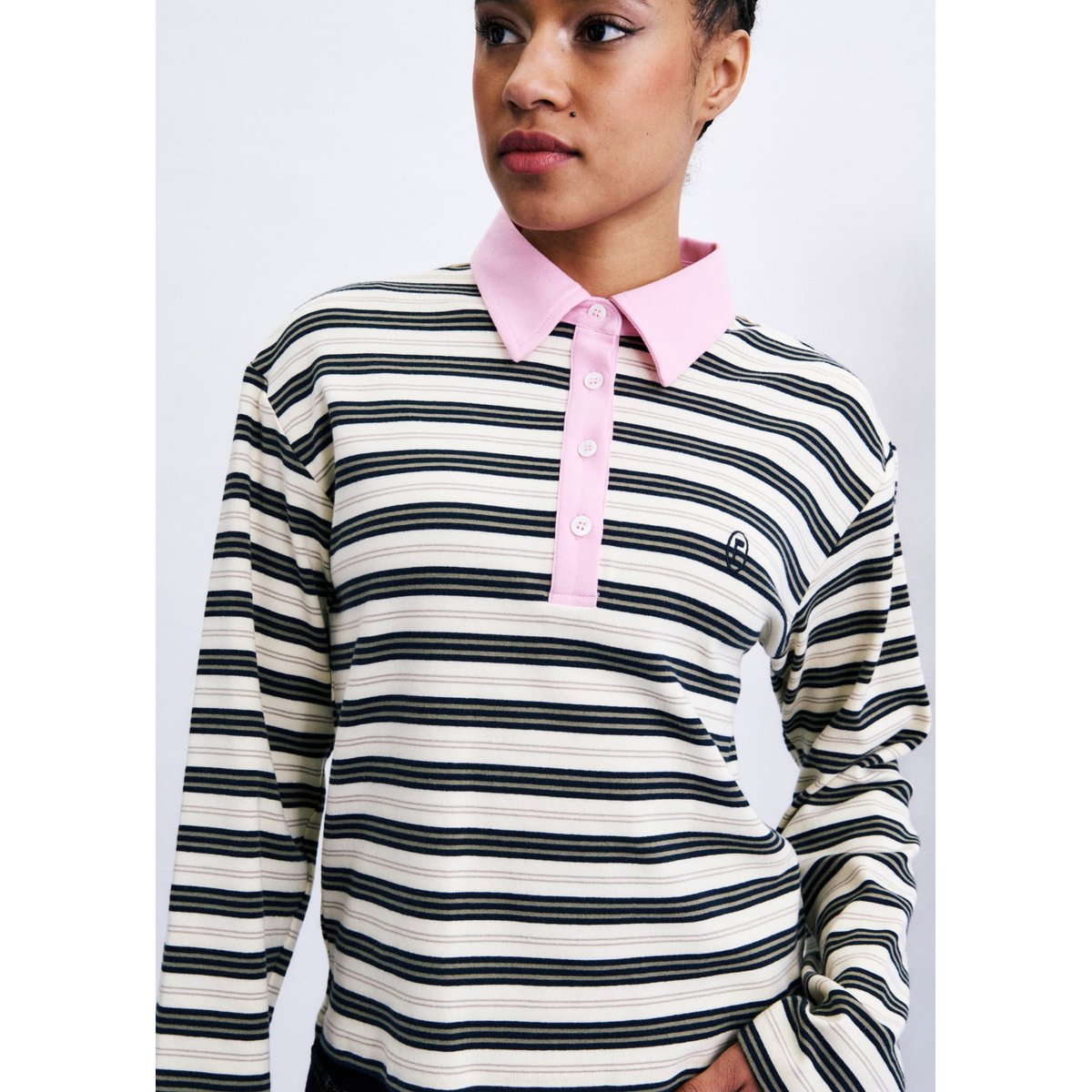 Polo Minato en coton MINATO rose, FRNCH