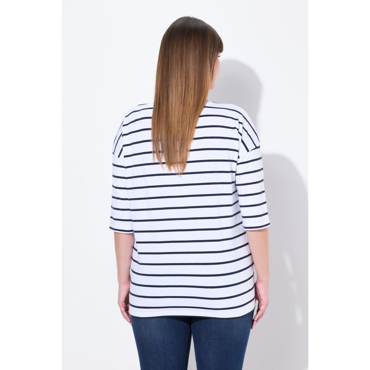 T-shirt oversize blanc neige, ULLA POPKEN