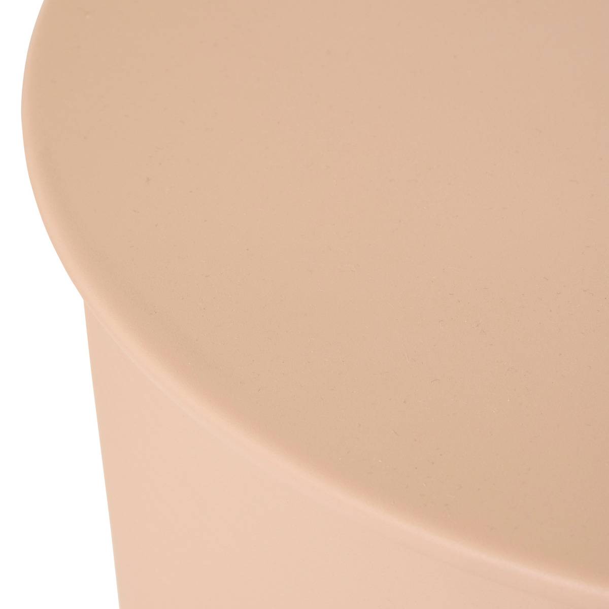 Table d'appoint acier PALOMBA beige, ATMOSPHERA