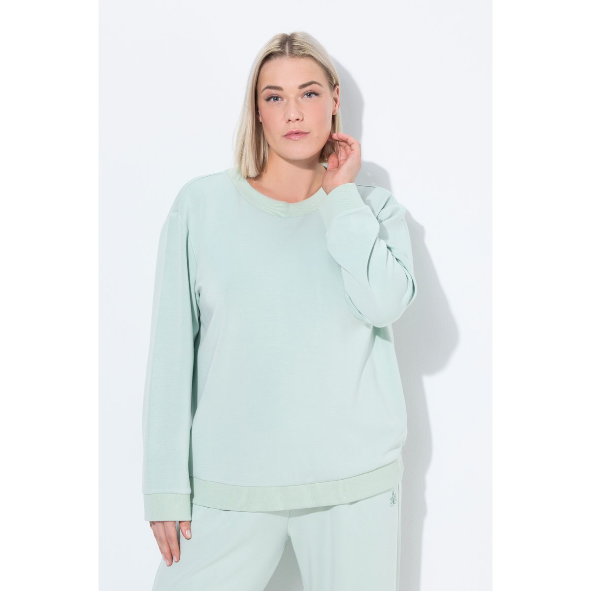 Sweat de yoga, coupe Boxy. Manches longues salbai, ULLA POPKEN