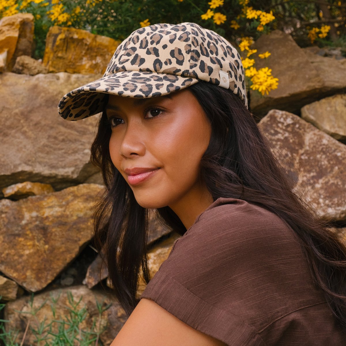 Casquette 100% coton, ajustable facilement, fermeture snapback multicolor léopard, ISOTONER