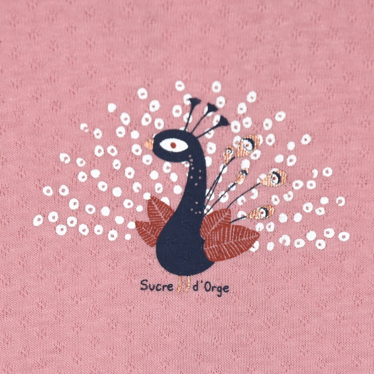 T-shirt robe velours francoise rose, SUCRE D'ORGE