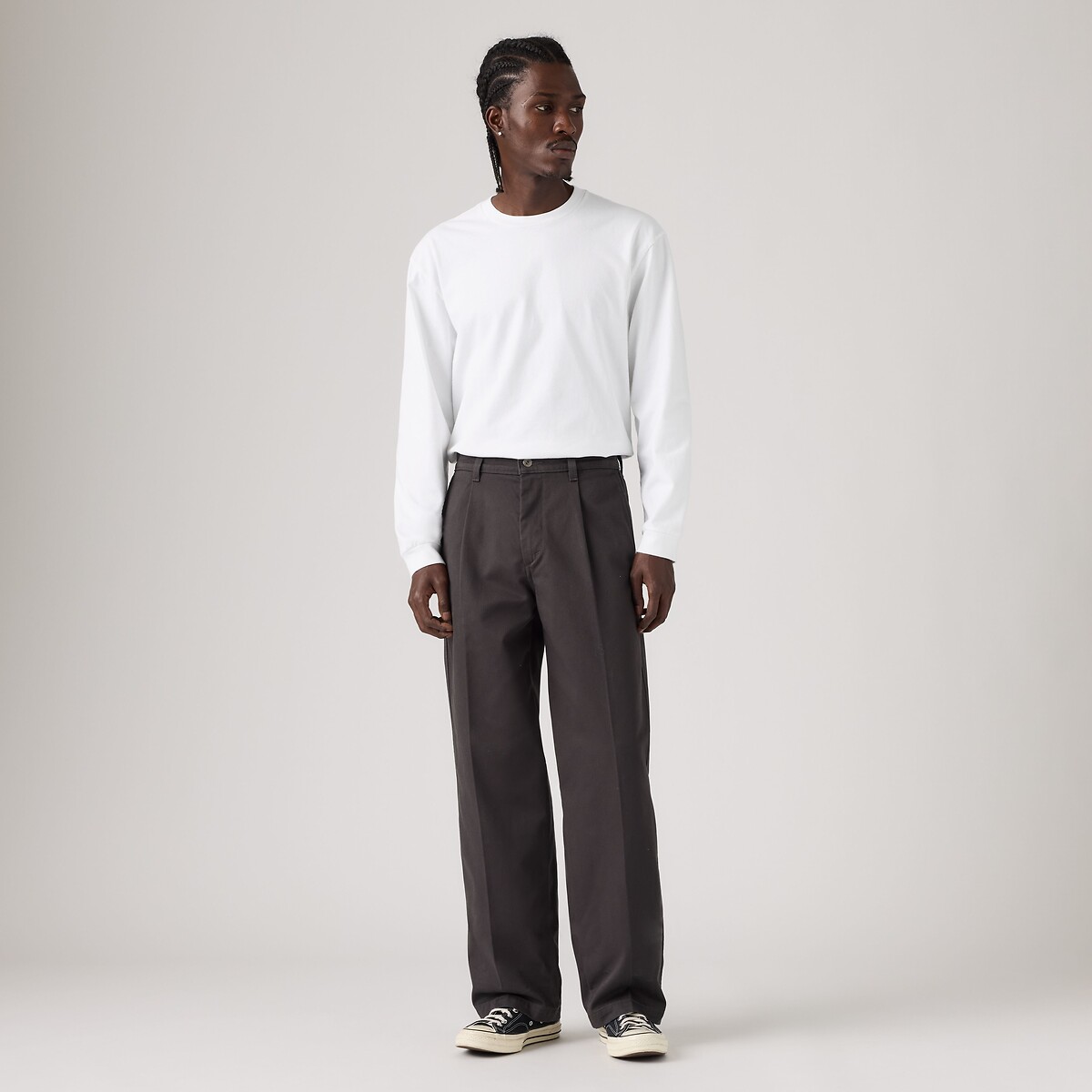 Pantalon chino, loose pitbull grey twill, LEVI'S