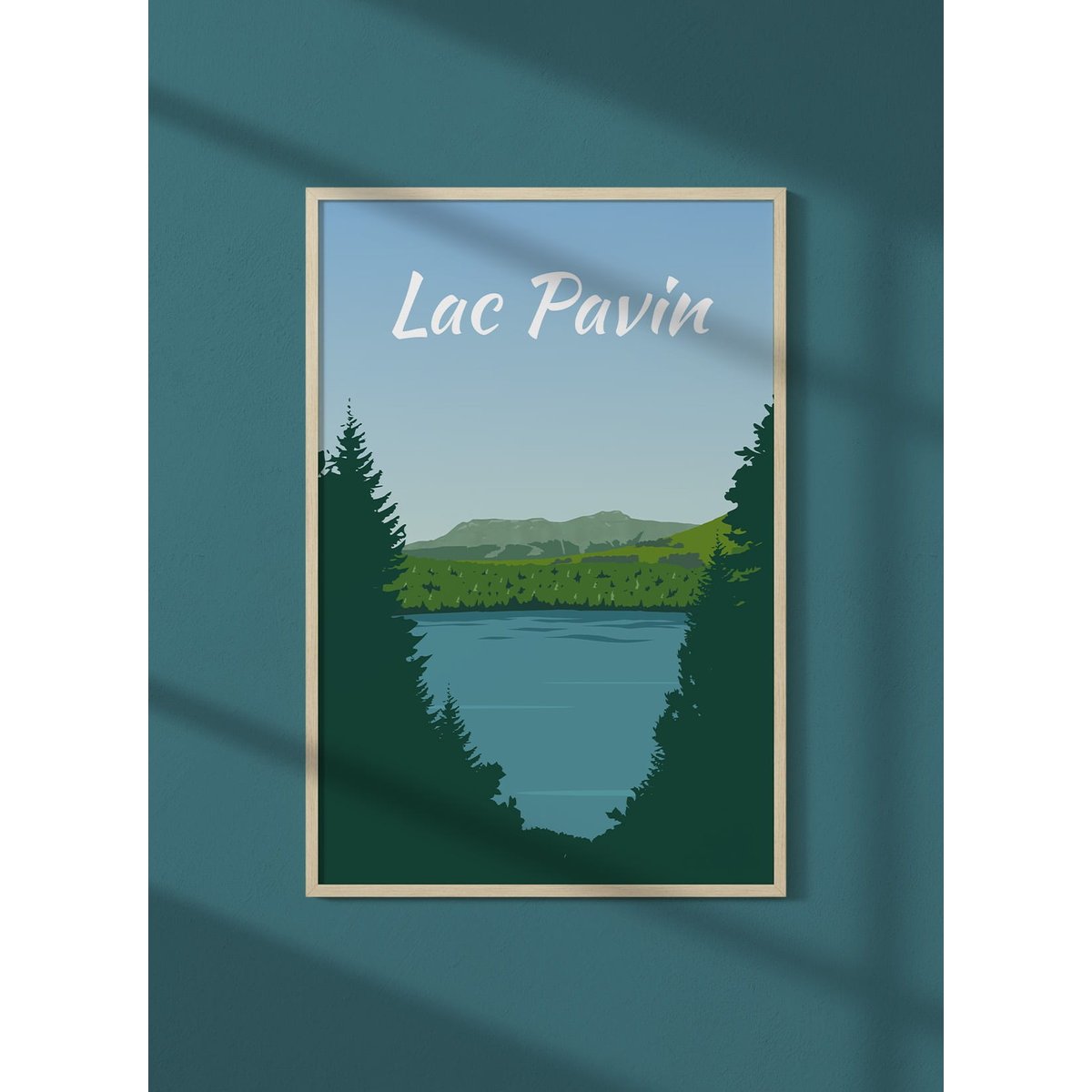 Affiche Lac Pavin blanc, L'AFFICHERIE