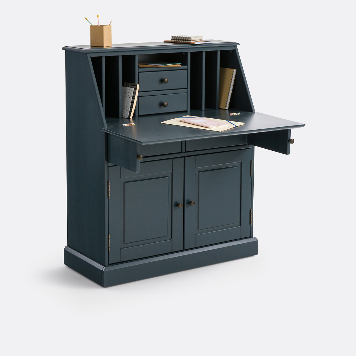 Bureau secrétaire Betta gris anthracite, LA REDOUTE INTERIEURS