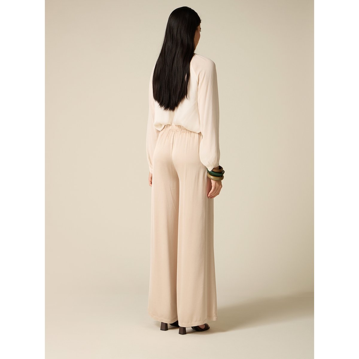 Pantalon palazzo blanc, OLTRE