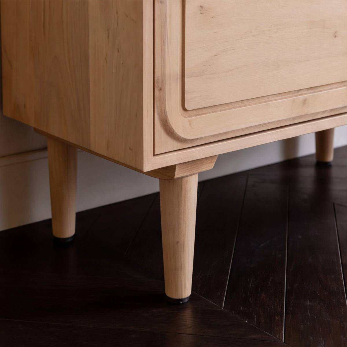 Buffet haut en bois de manguier clair VIVIENNE bois clair, MADE IN MEUBLES 