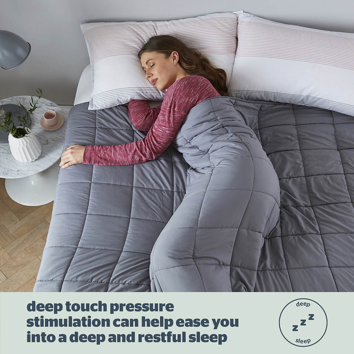 Weighted Blanket 9Kg grey, SILENTNIGHT