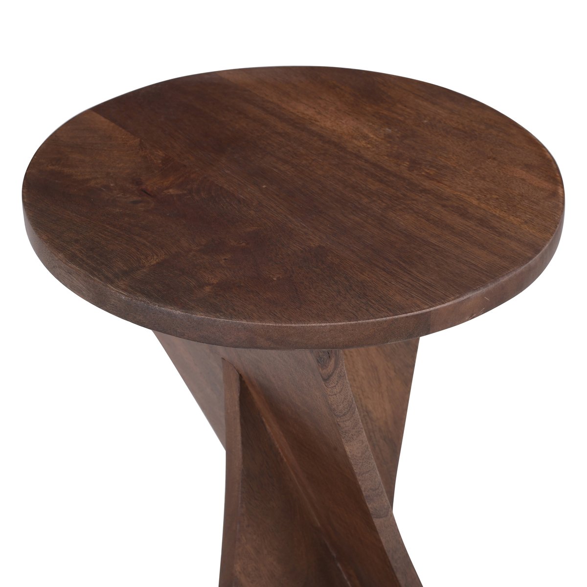 Table d'appoint, bois de manguier foncé, PATNA noyer, NORDLYS