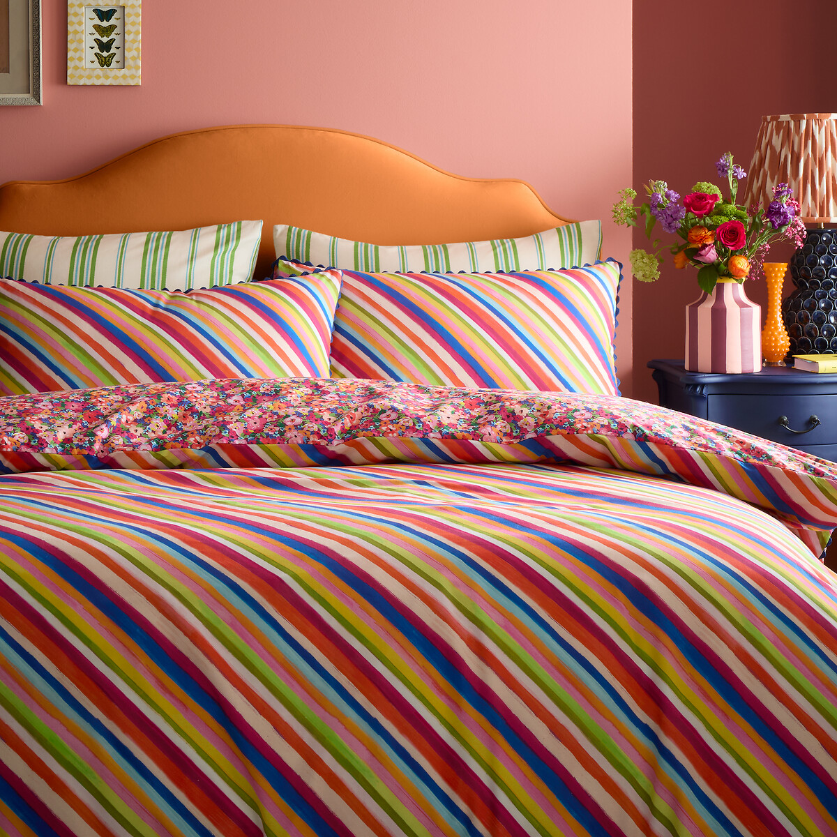 Darling Ditsy 100% Cotton Reversible Duvet Cover Set multi-coloured, SOPHIE ROBINSON