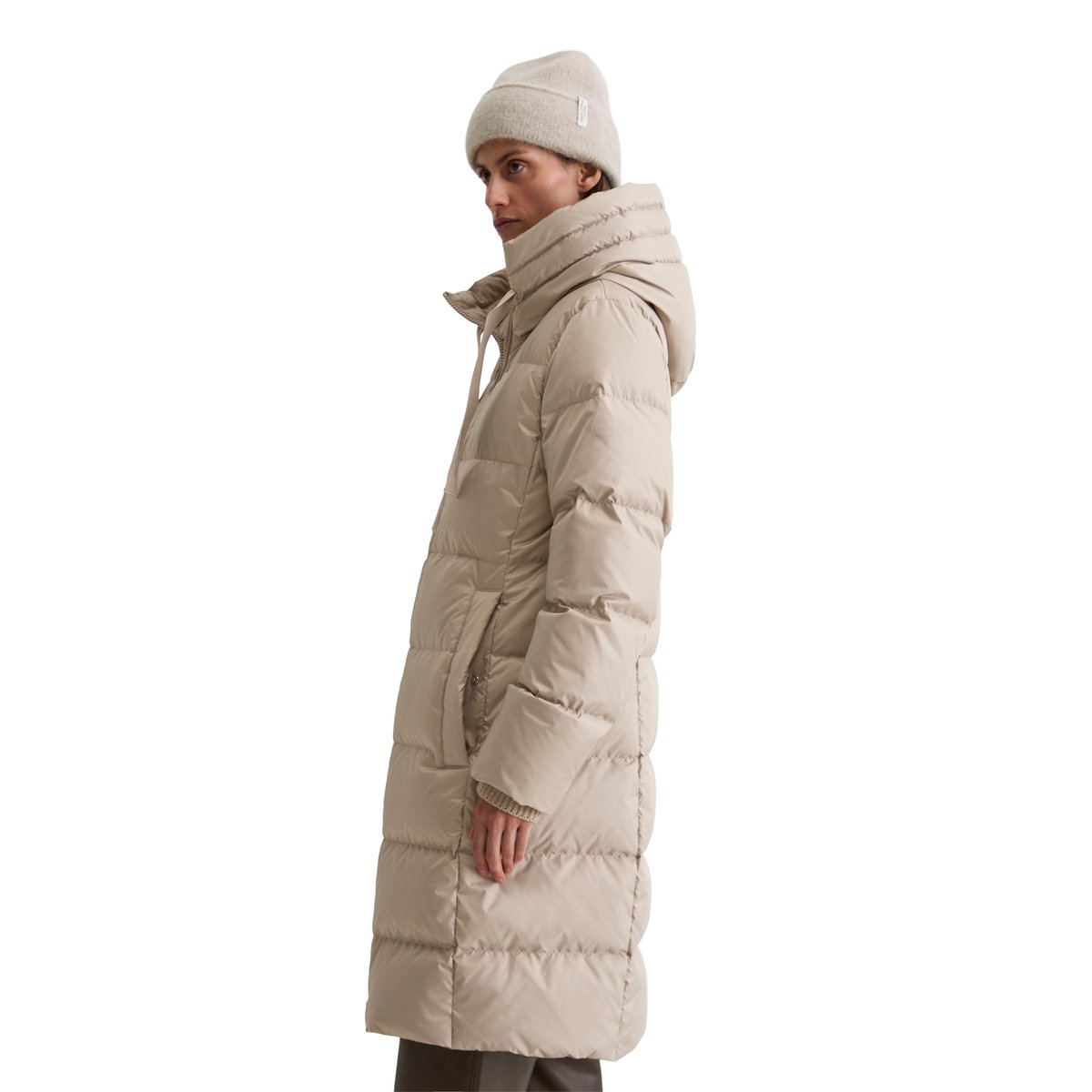 Doudoune à capuche shaped avec surface hydrofuge gris clair, MARC O'POLO