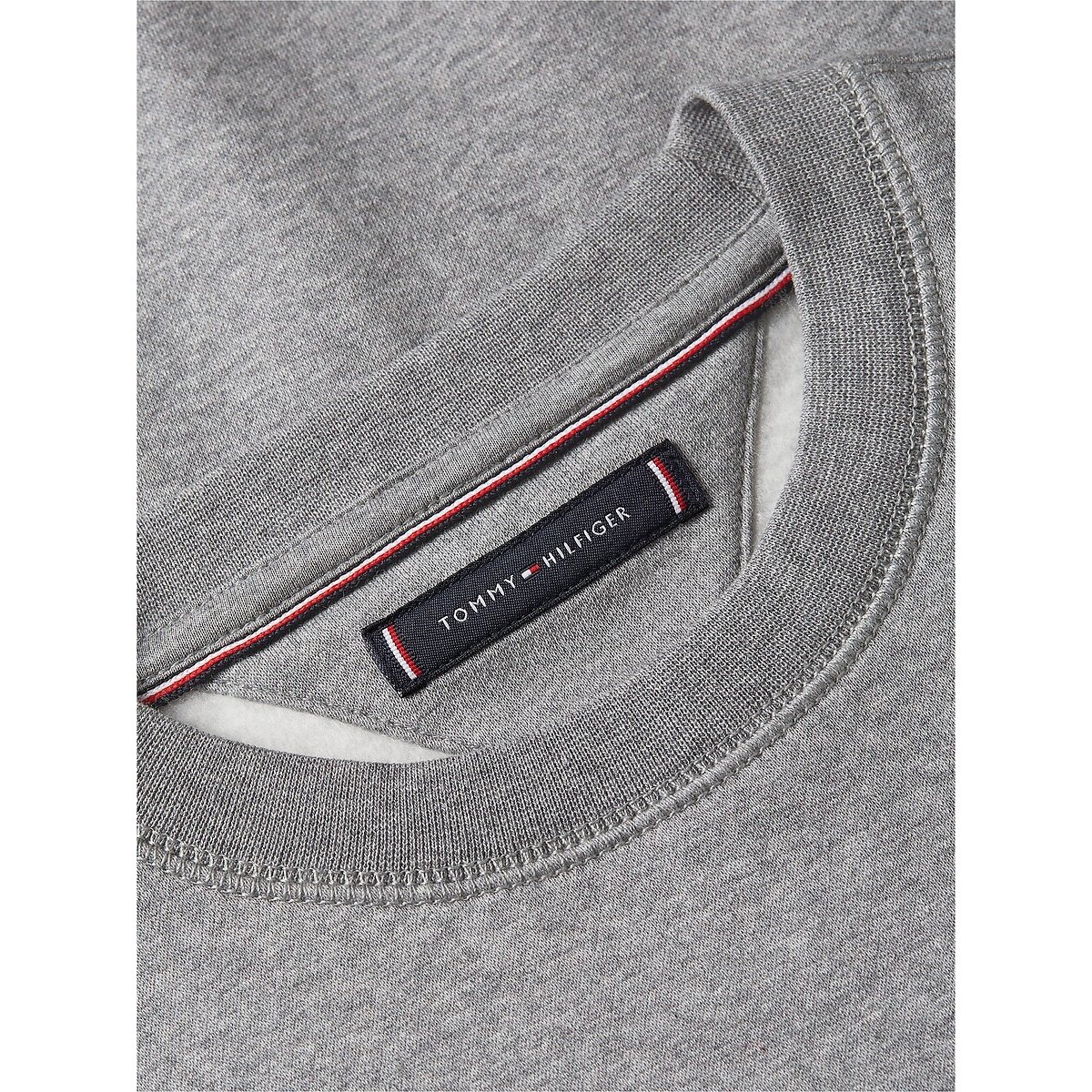 Sweat en molleton Flex à logo brodé gris, TOMMY HILFIGER