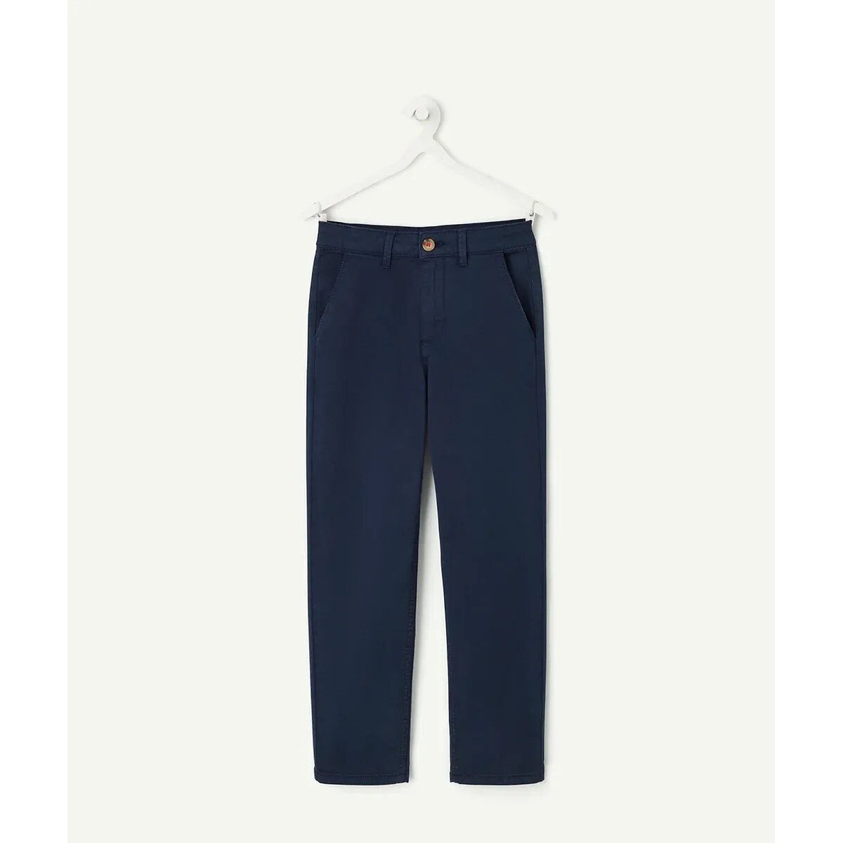 Pantalon forme chino bleu marine, TAPE A L'OEIL