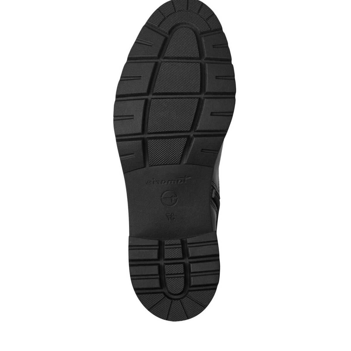 Bottines chelsea en cuir souples noir, TAMARIS