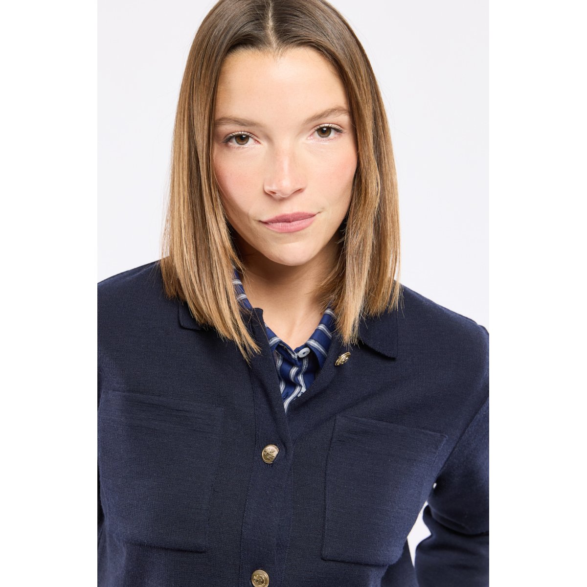 Veste boutonnée Héritage - mecmor rich navy, ARMOR-LUX