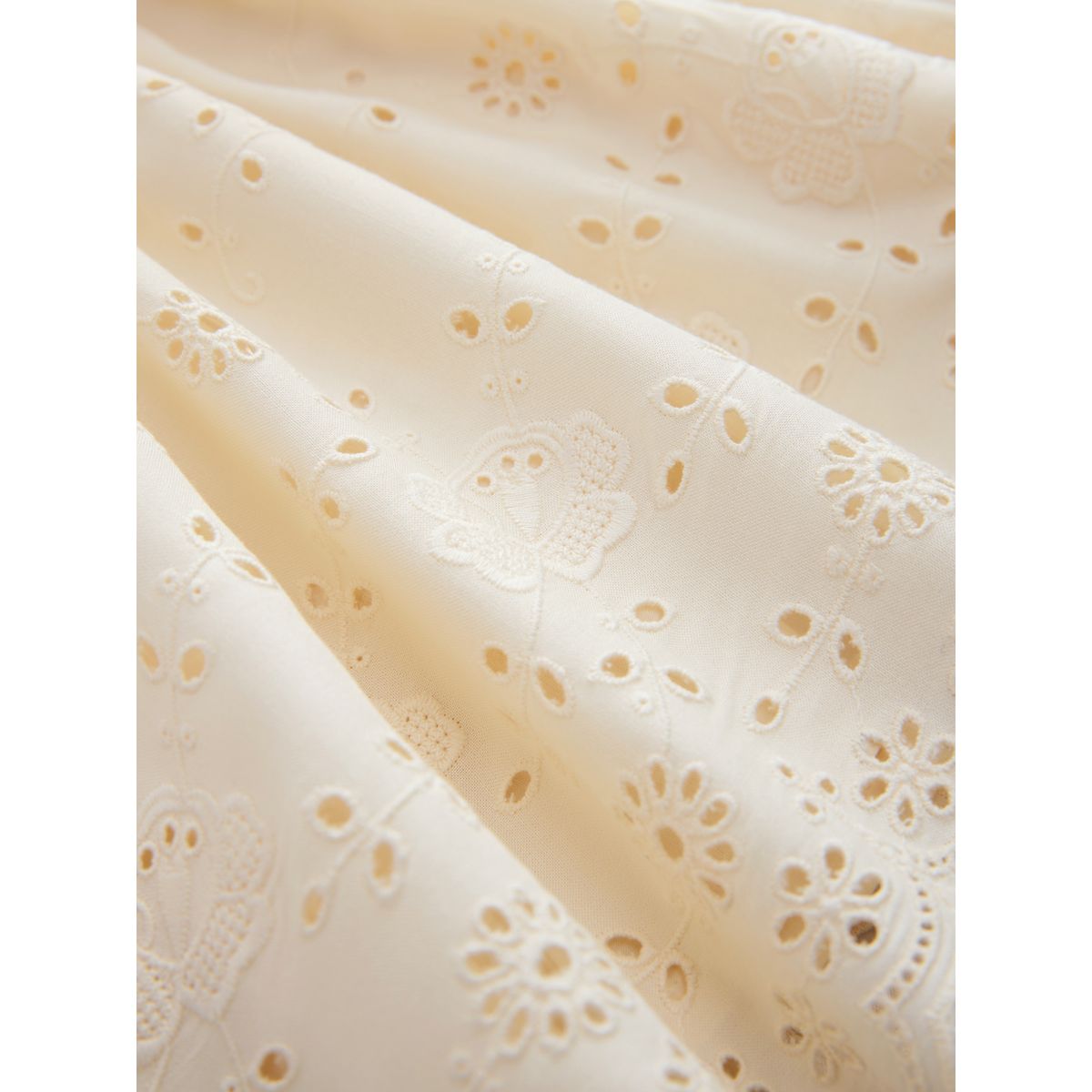 Robe en pointelle brodée écru, NEXT