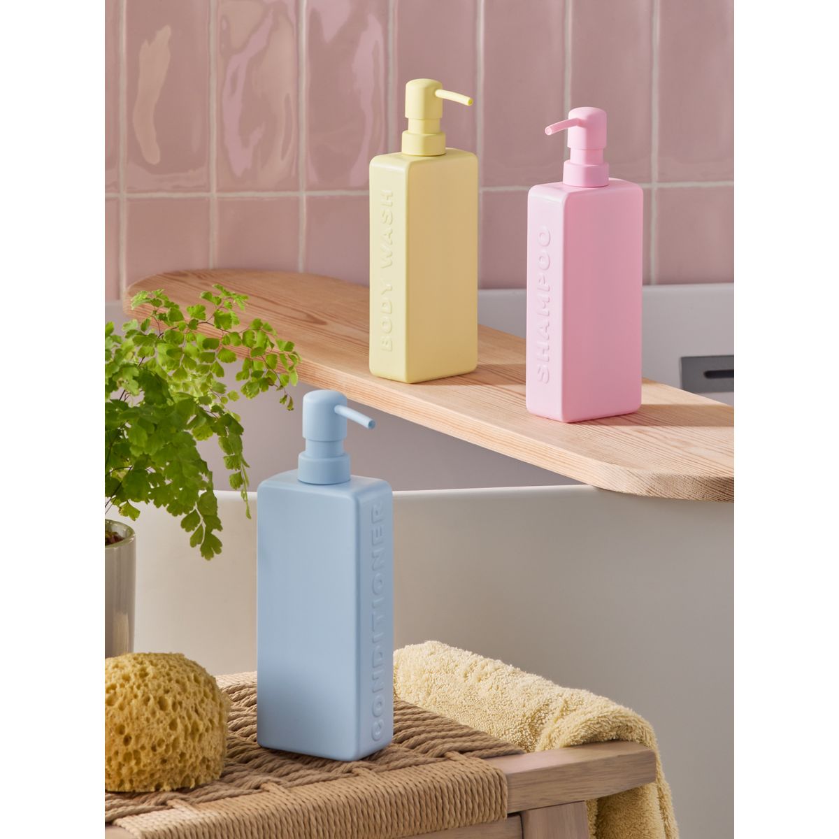 Flacon distributeur, lot de 3 multi-couleurs, NEXT