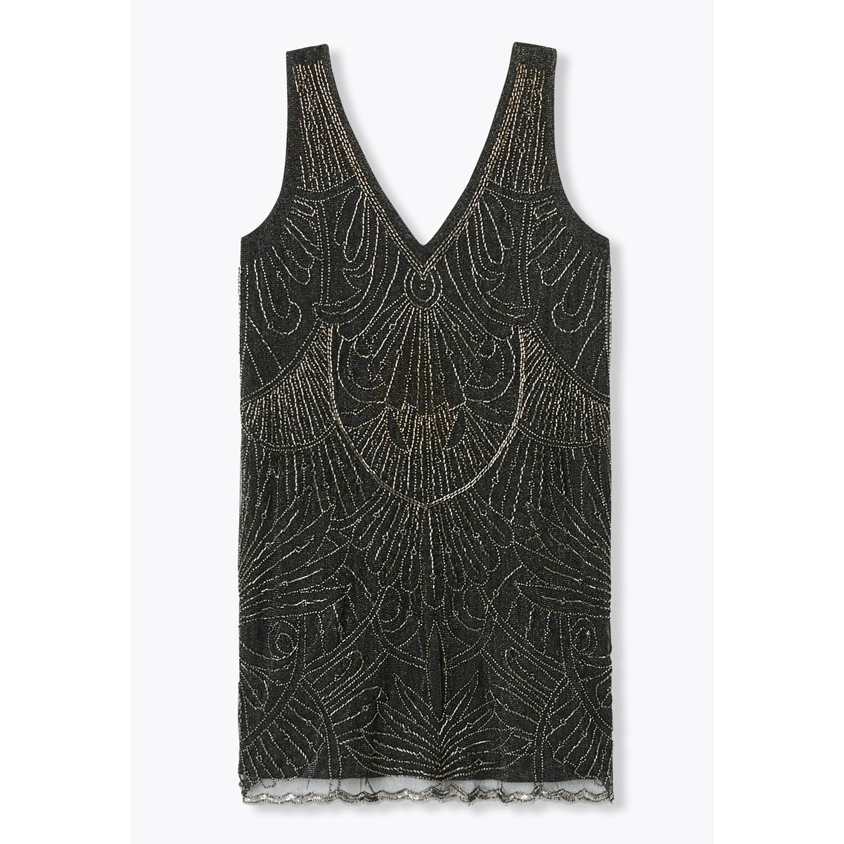 Robe courte perlée noir, PROMOD