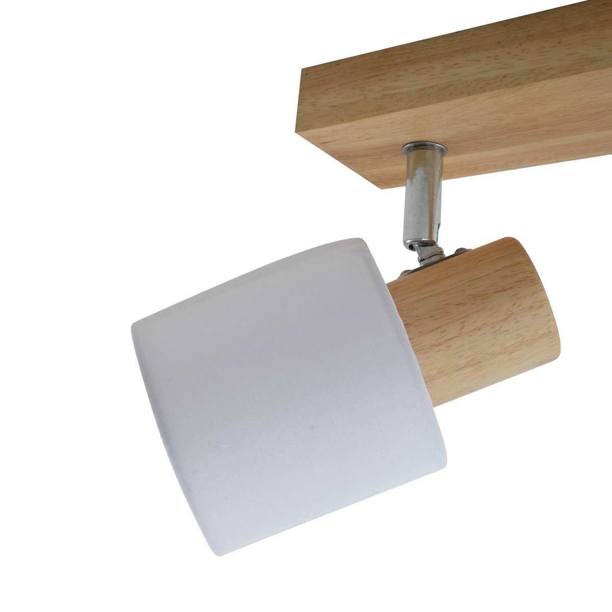 Spot en bois moderne, Wanessa bois clair, blanc, LINDBY