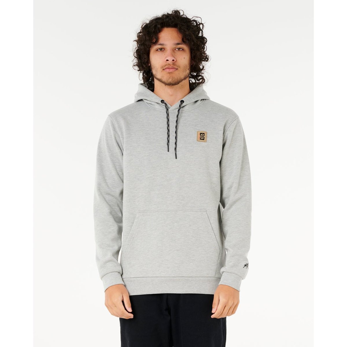 Sweat à capuche ANTI-SERIES SEARCH BASE gris chiné, RIP CURL