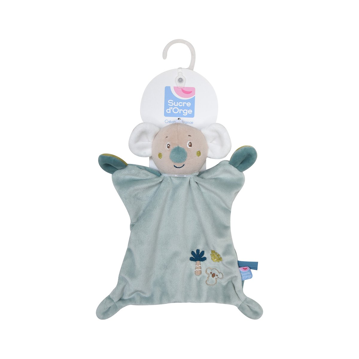 Doumou koala radel velours doux vert, SUCRE D'ORGE
