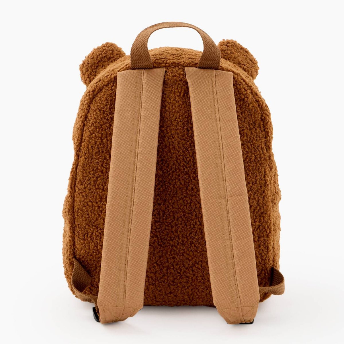 Mini sac à dos ours sherpa marron, MONOPRIX