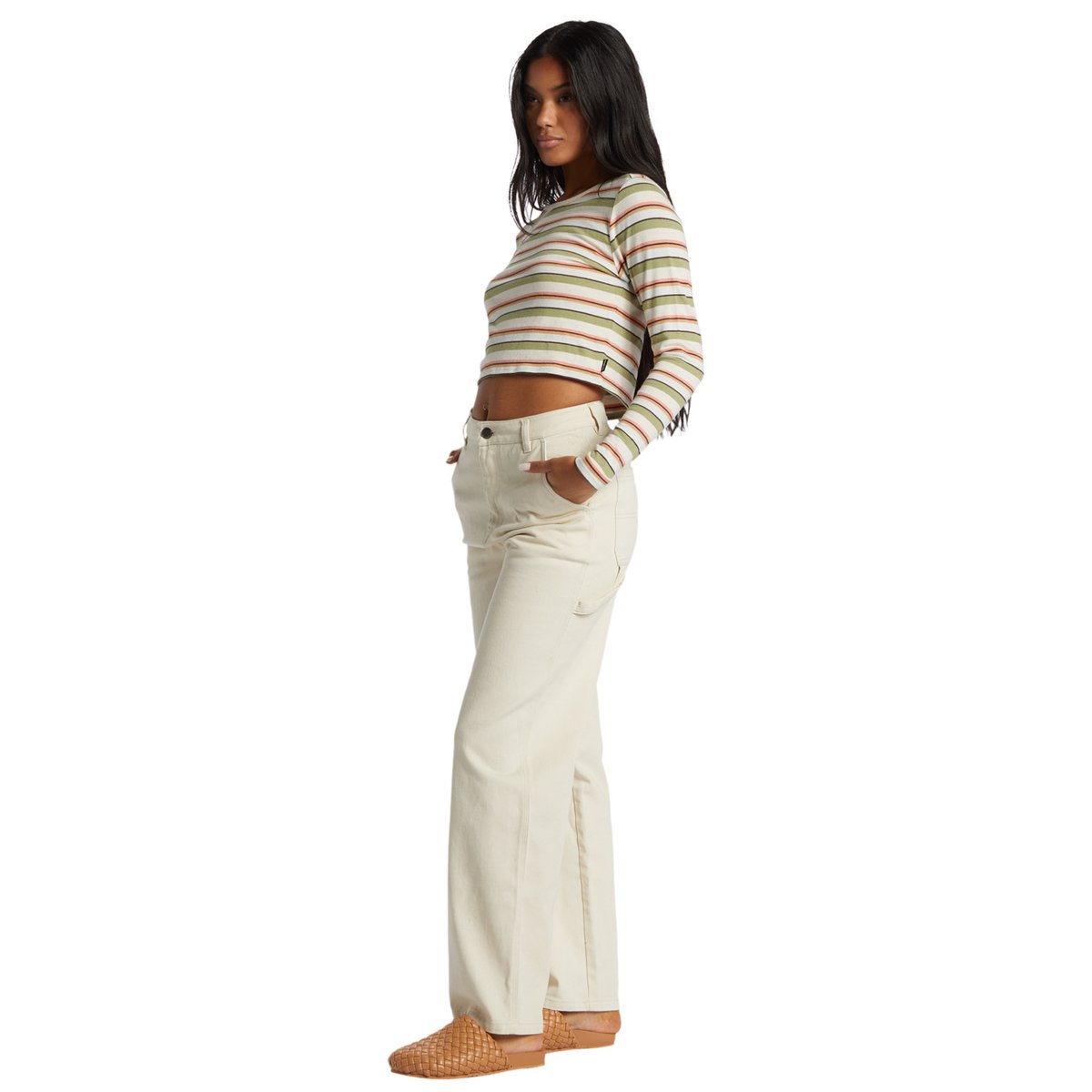 Jean workwear COLLET blanc white cap, BILLABONG