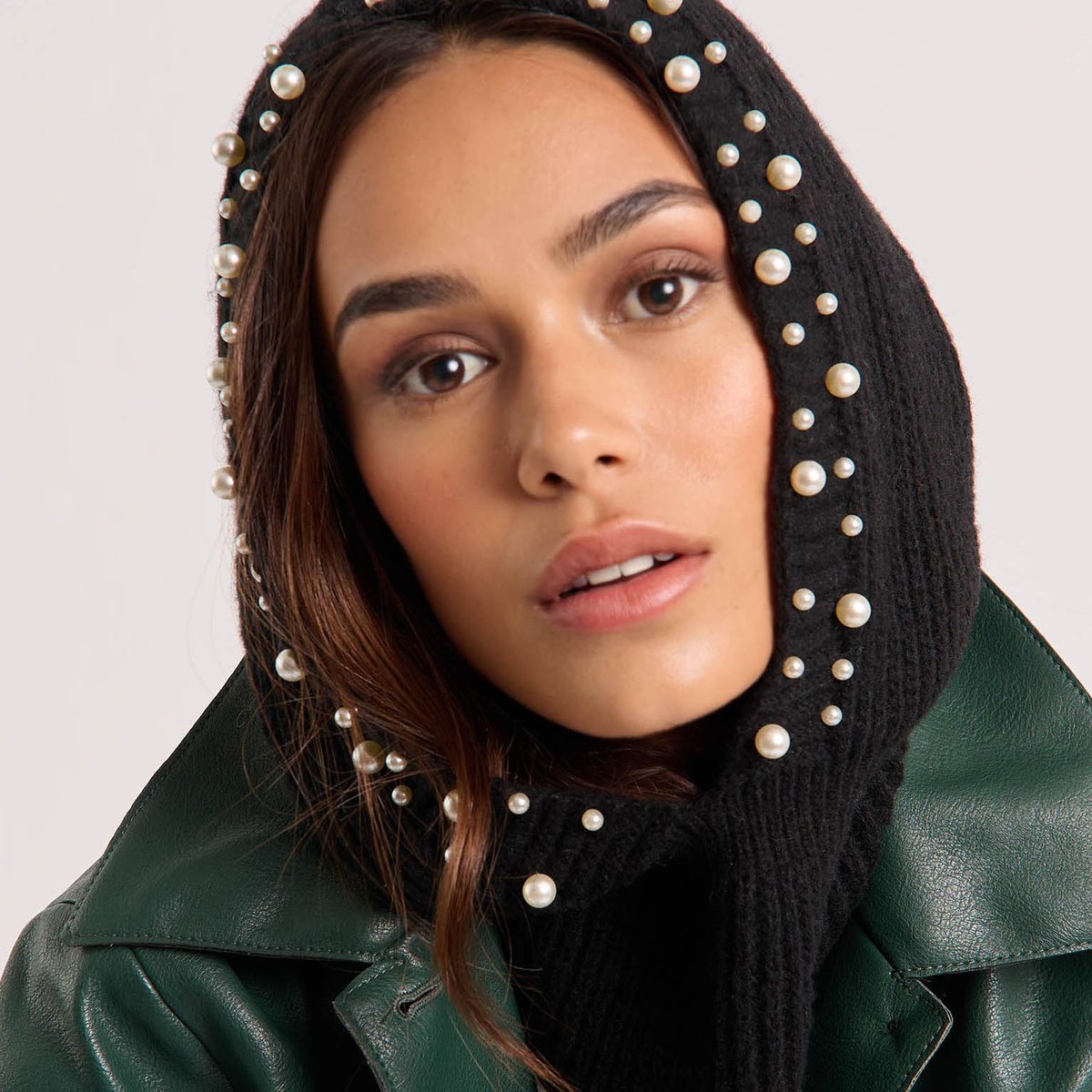 Cagoule côtelé et perles ZIYAD noir, WILD