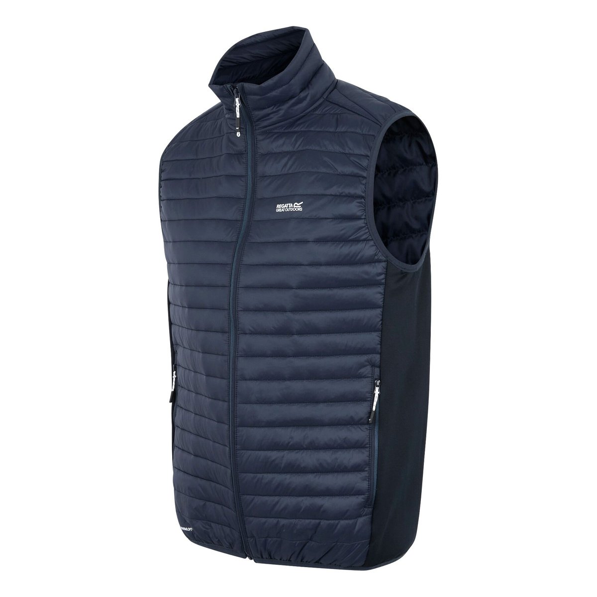 Veste hybride matelassée col montant ANDRESON bleu marine, REGATTA