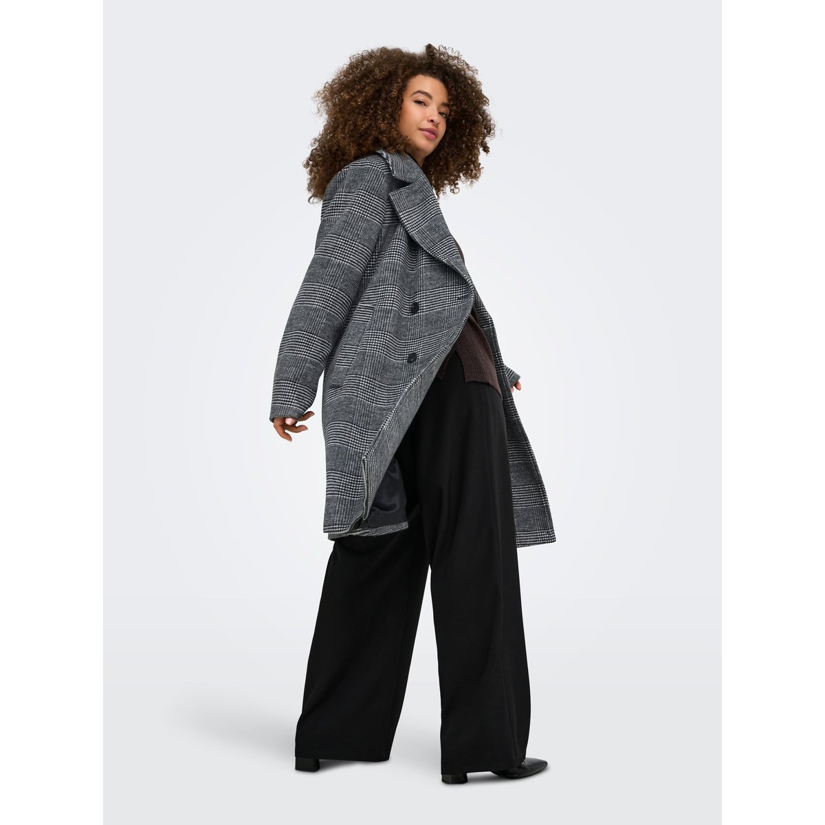 Trench Coat black 1, ONLY CARMAKOMA