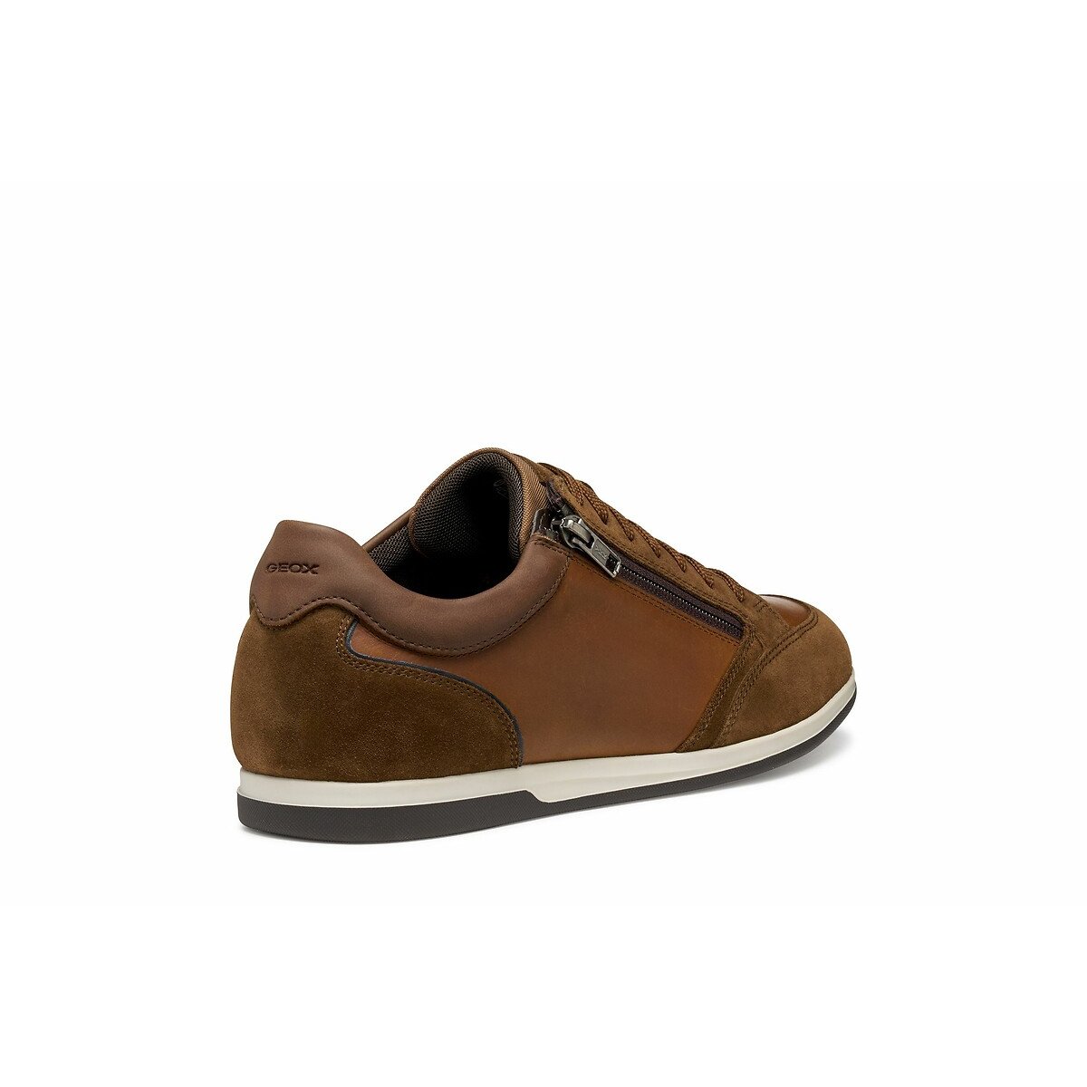 Baskets respirantes zippées Renan marron, GEOX