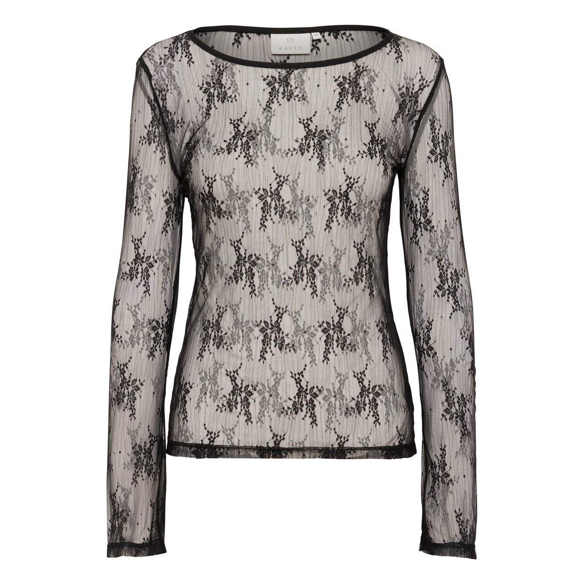 T-shirt à manches longues noir black deep, KAFFE