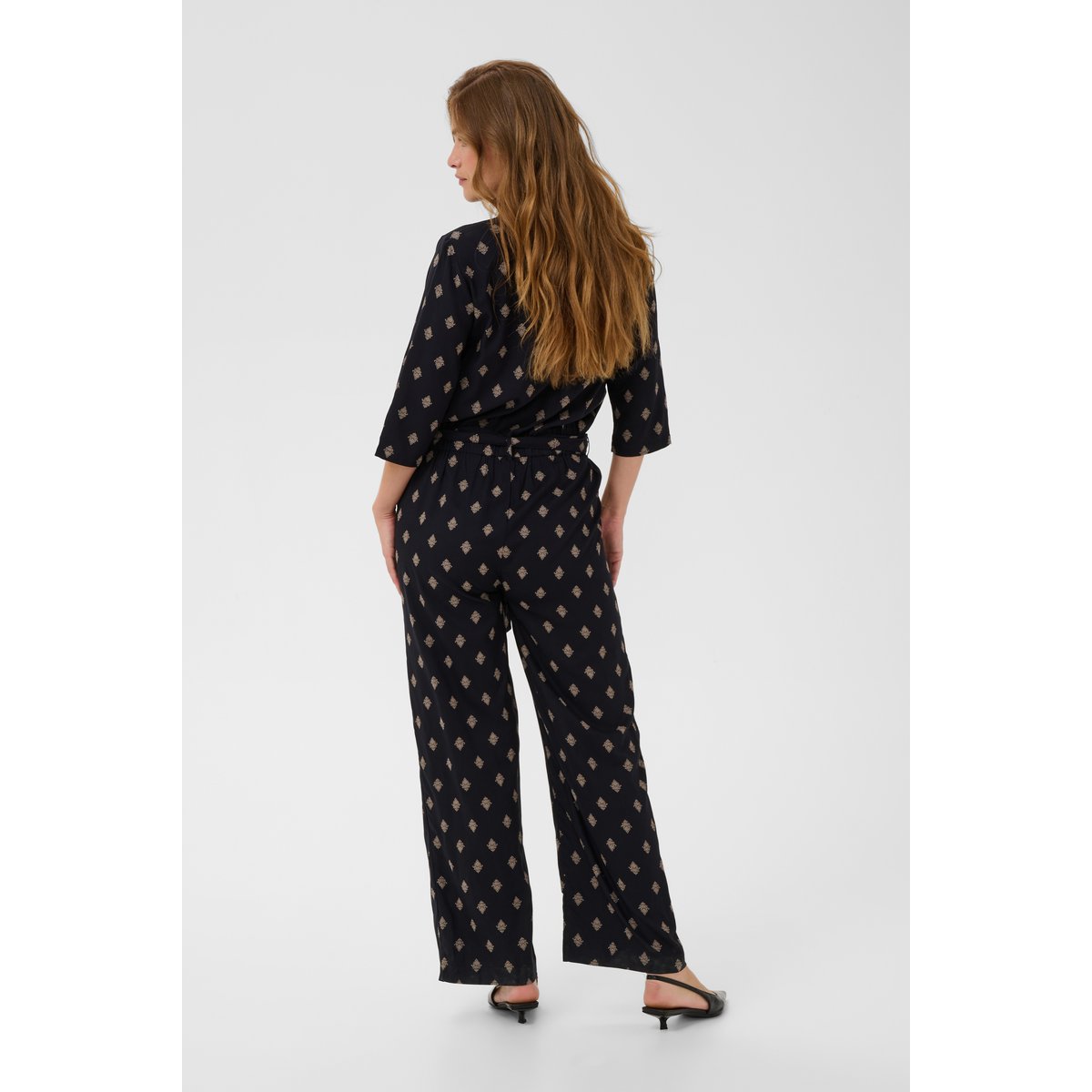 Combinaison noir black gray vintage baroque, KAFFE