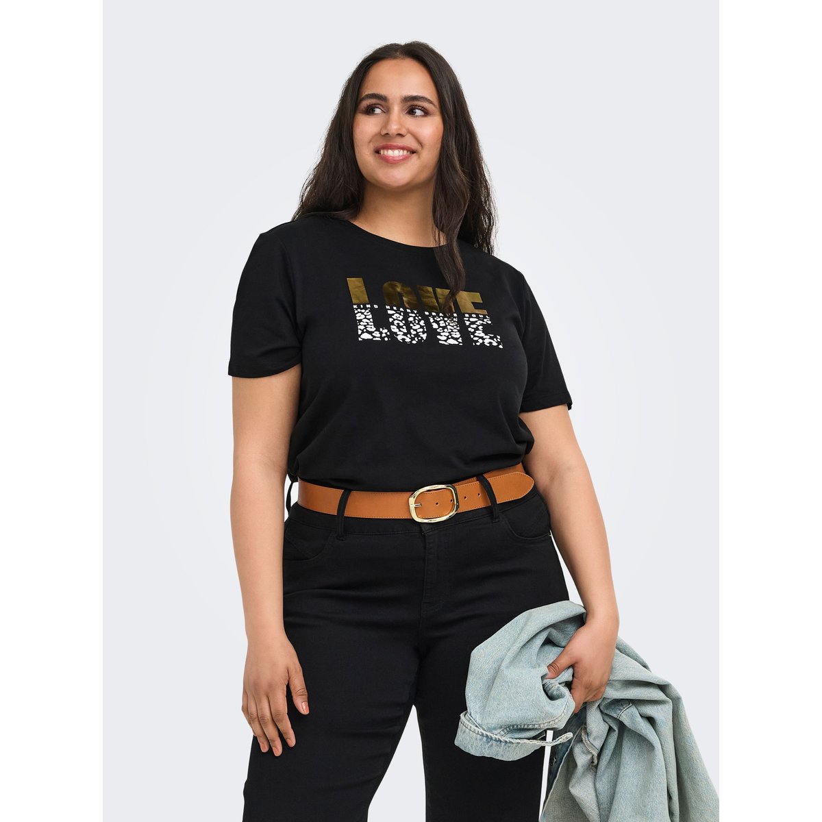 T-Shirt noire - black, ONLY CARMAKOMA