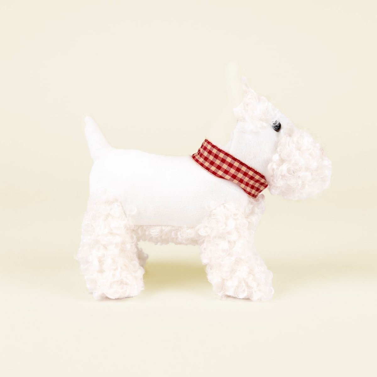 Peluche Lola le terrier blanc, rouge, beige, EGMONT TOYS