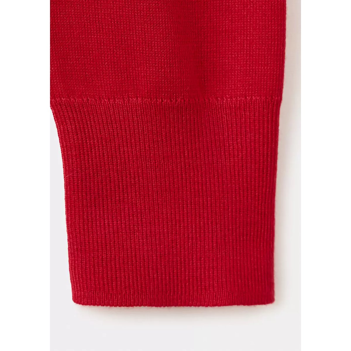 Pull-over maille col roulé rouge, MANGO
