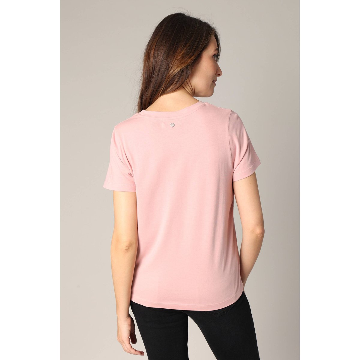T-shirt imprimé western 100% coton TEXAS rose clair, DEELUXE