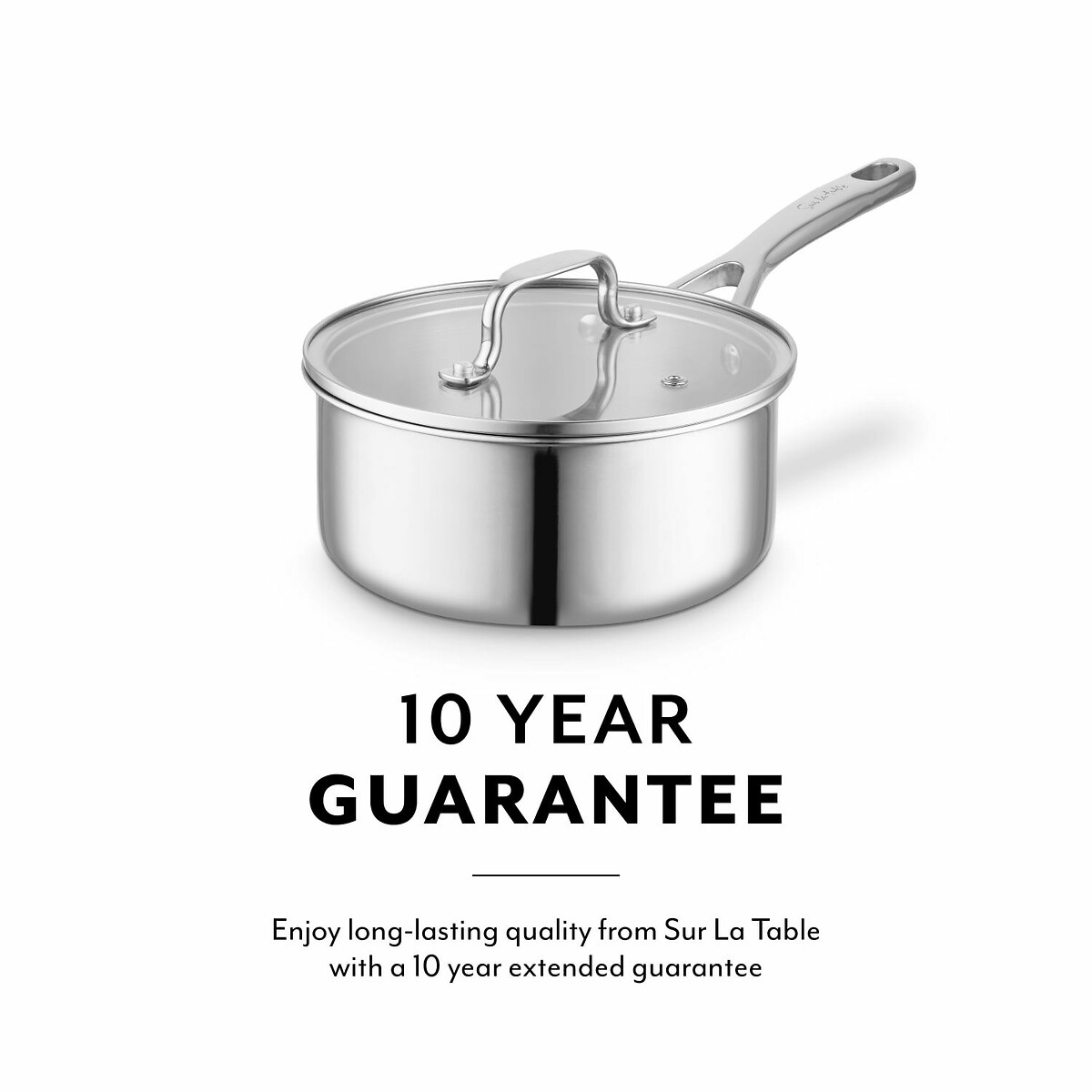 16cm SLT Core Tri-ply Saucepan with Lid silver-coloured, SUR LA TABLE