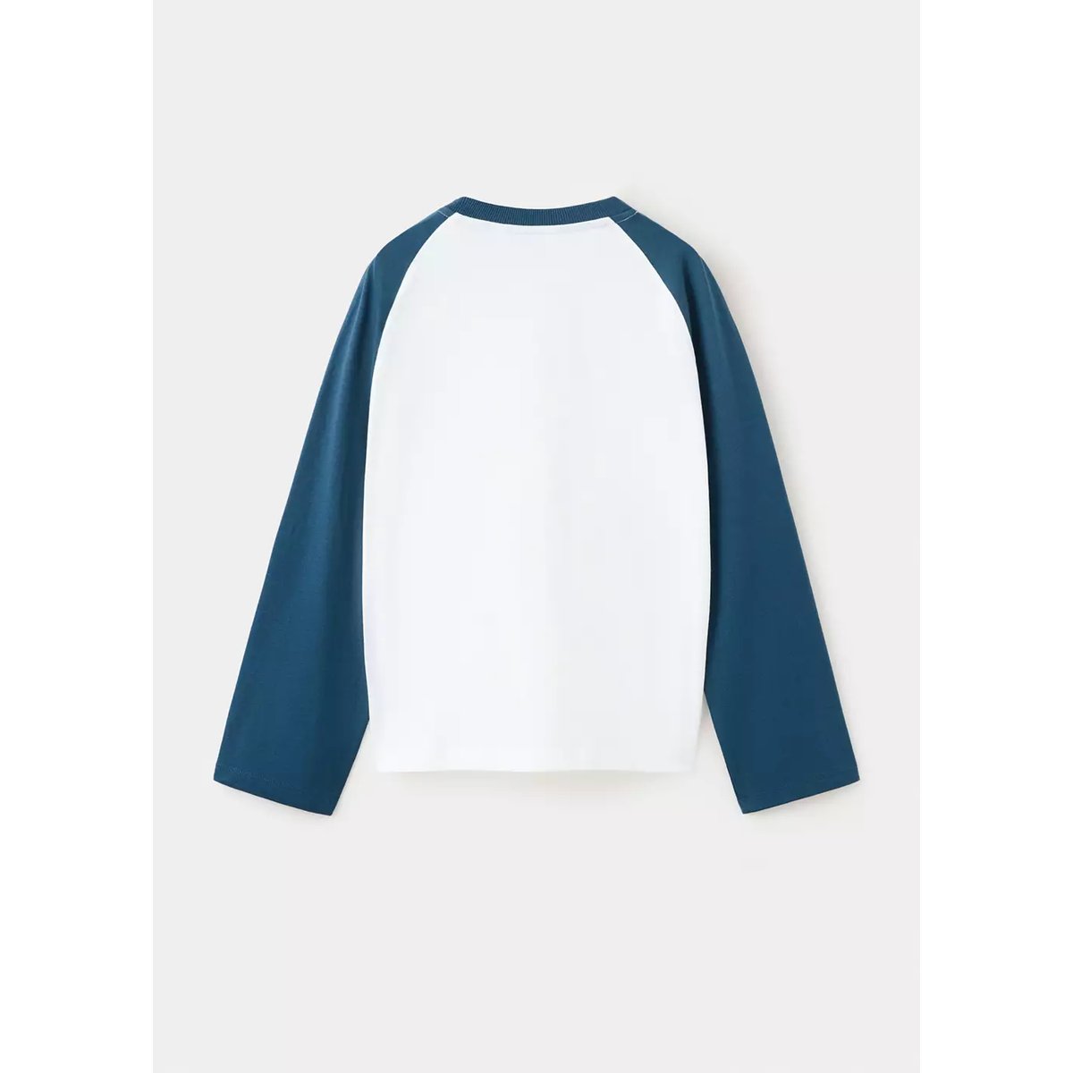 T-shirt 100 % coton bicolore bleu marine, MANGO KIDS