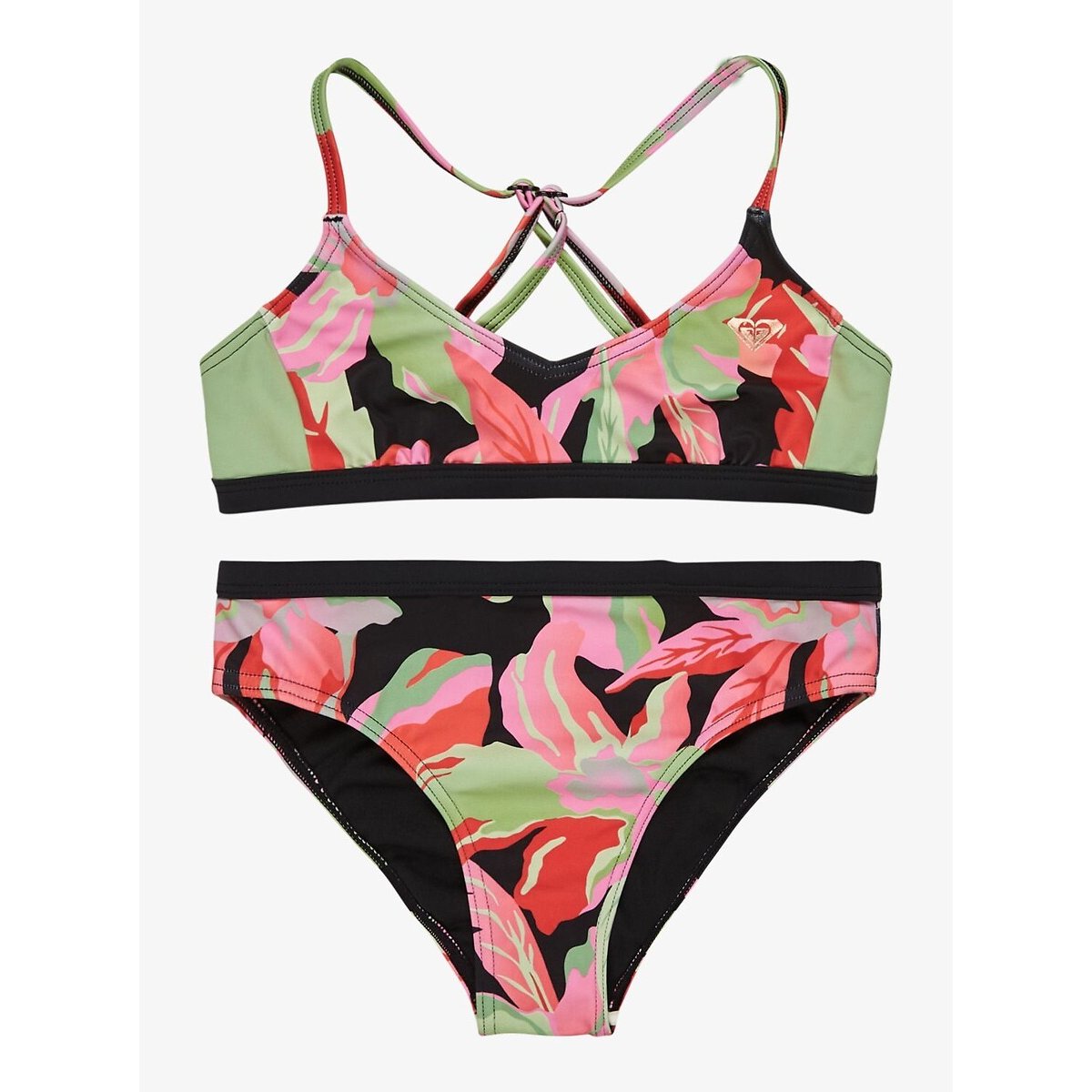 Maillot de bain 2 pièces imprimé multicolore, ROXY