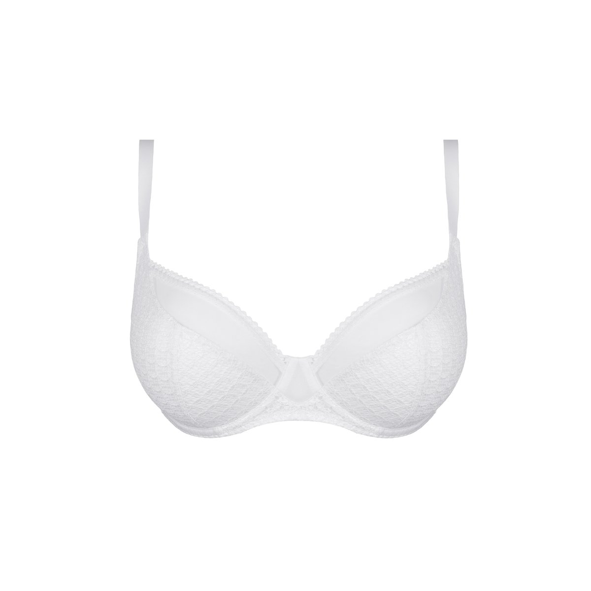 Soutien-gorge corbeille avec armatures en dentelle MEMORIES blanc, MAISON LEJABY