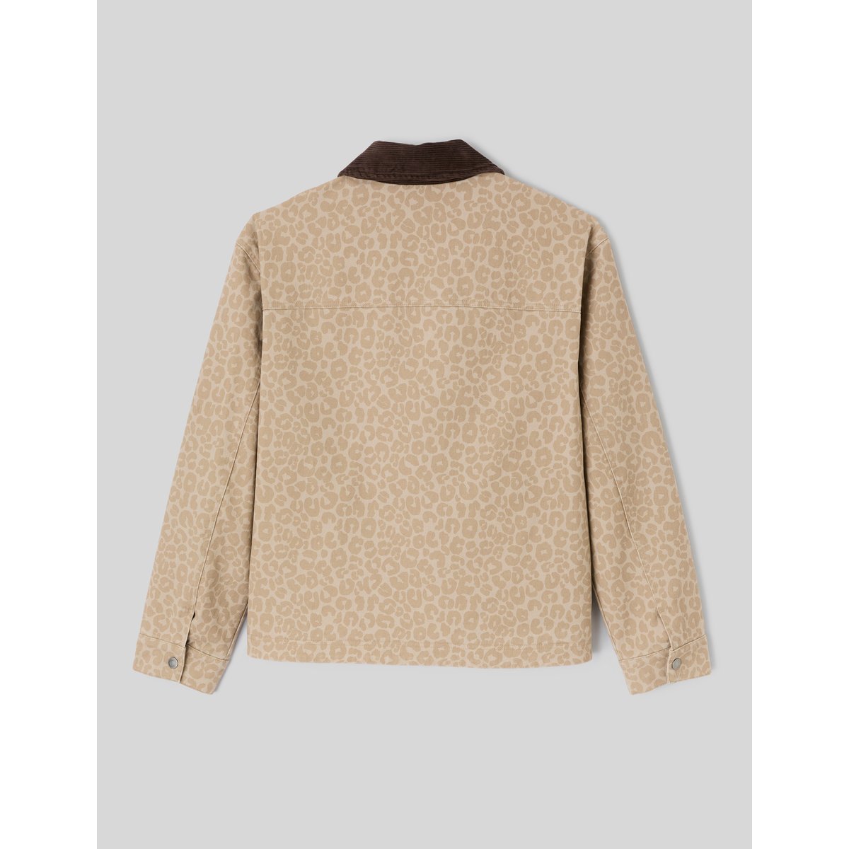 Veste zippée imprimée marron, BZB